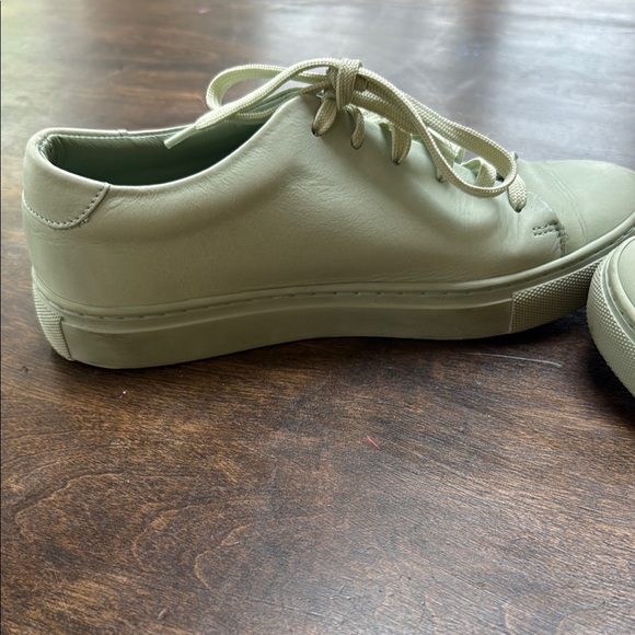 Frank & Oak Pistachio Green Minimalist Sneakers - Picture 5 of 8